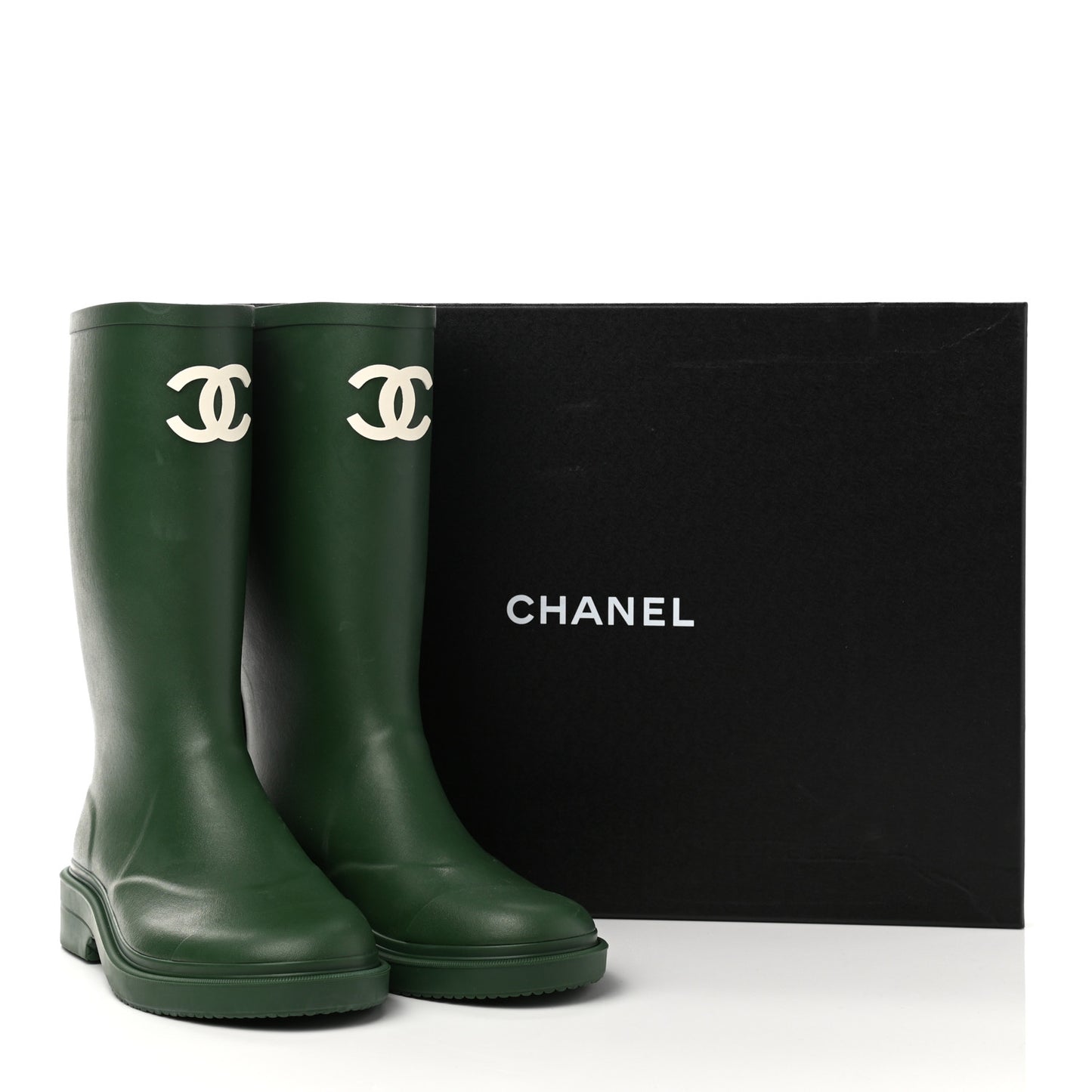 Caoutchouk CC High Boots 39 Dark Green