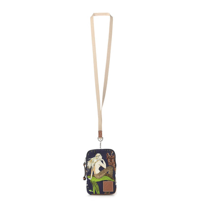 Loewe Canvas Mermaid Print Paulas Ibiza Crossbody Pouch Multicolor 1 of 5