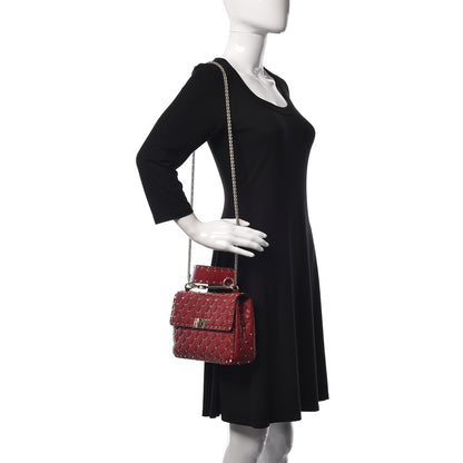Valentino Garavani Nappa Medium Rockstud Spike Shoulder Bag Rosso Valentino 2 of 9