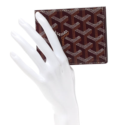 Goyard Goyardine Bi-Fold Victoire PM Wallet Burgundy 2 of 8