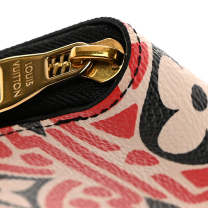 Louis Vuitton Monogram Giant Crafty Zippy Wallet Creme Rouge Black 11 of 12