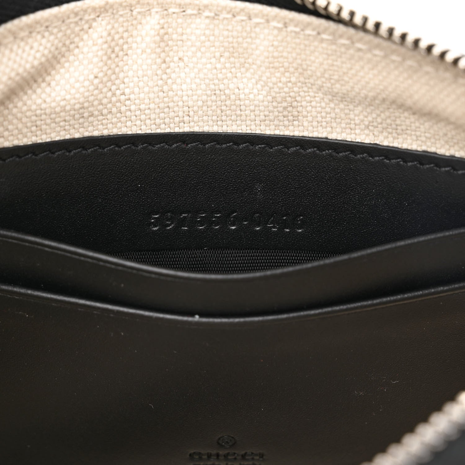 Gucci GG Supreme Monogram Kingsnake Zip Pouch Black 7 of 10