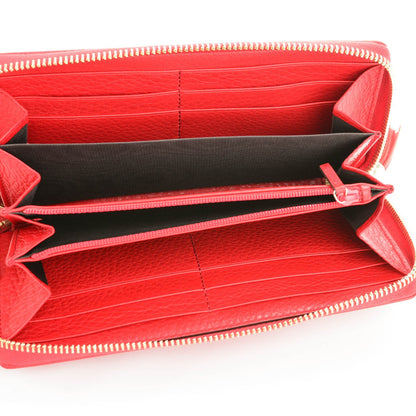 Gucci Pebbled Calfskin Soho Zip Around Wallet Red 5 of 7