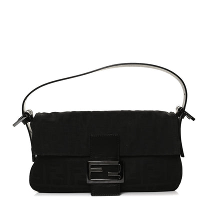 Fendi Nylon Zucca Baguette Black 1 of 12