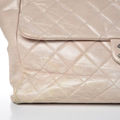 Chanel Glazed Calfskin Quilted Large Duo Color Tote Light Pink 19 of 20