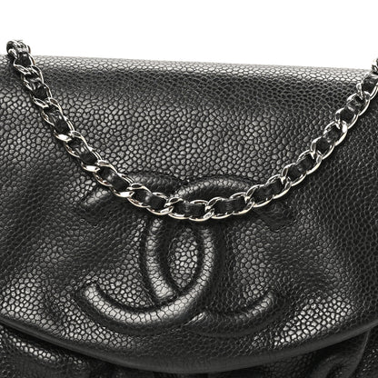 Chanel Caviar Half Moon Wallet On Chain WOC Black 8 of 10