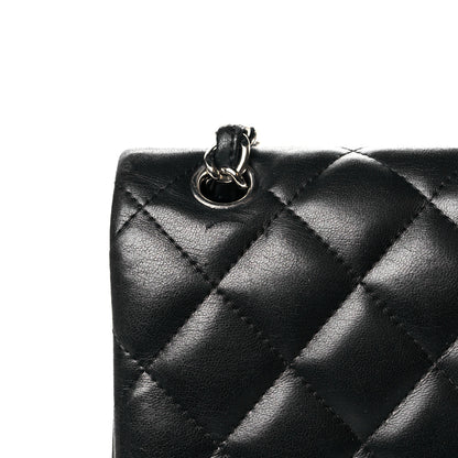 Chanel Lambskin Quilted Jumbo Double Flap Black 16 of 17