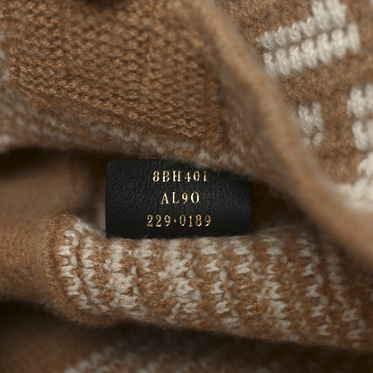 Fendi Cashmere Knit FF Large Shopper Tote Cammello 13 of 19