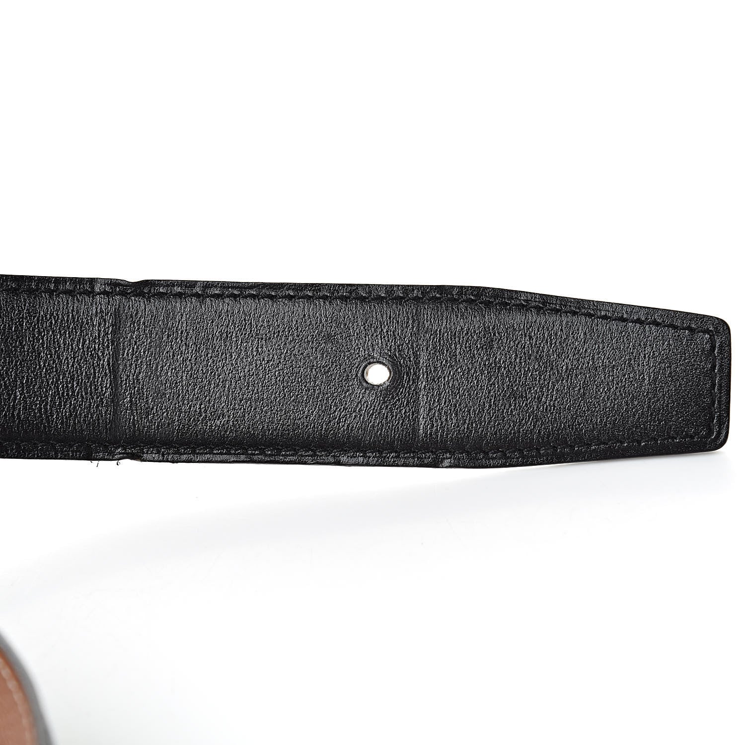 Hermes Box Togo 32mm Belt Strap 105 Black Gold 8 of 13