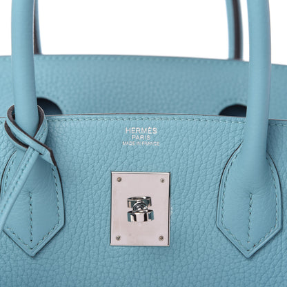 Hermes Taurillon Clemence Birkin 30 Bleu Saint Cyr 8 of 11