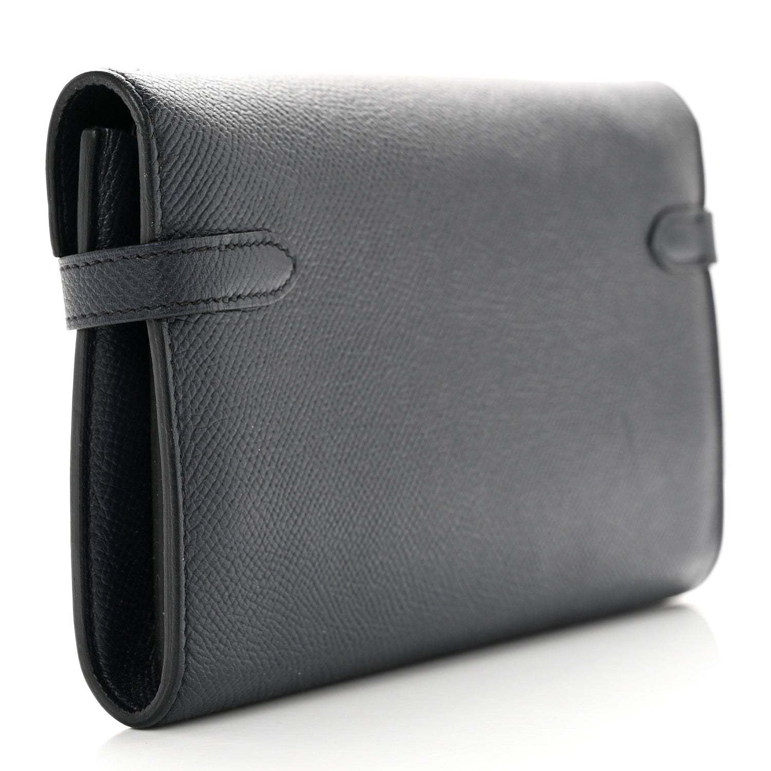 Hermes Epsom Kelly Longue Wallet Blue Indigo 3 of 10