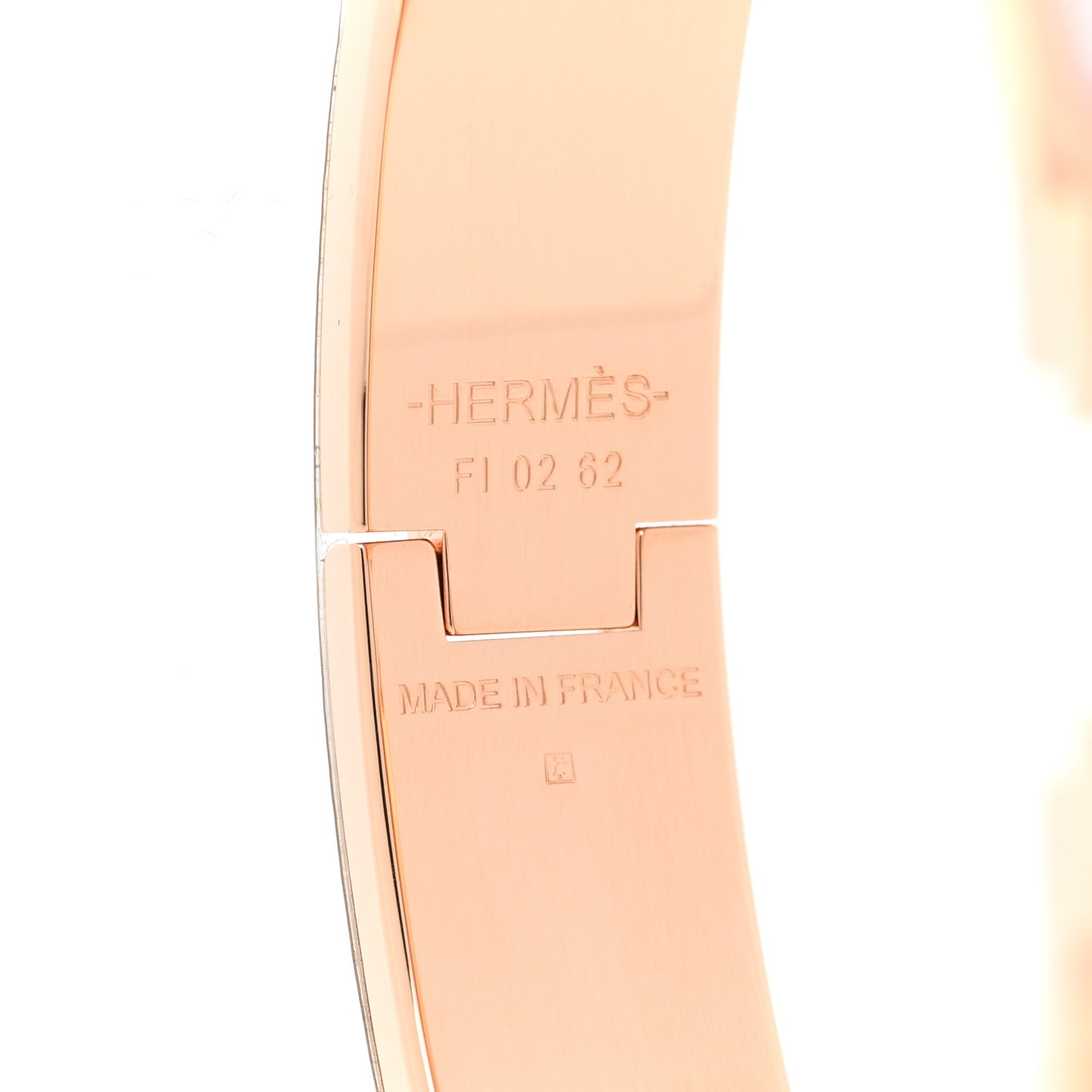 Enamel Narrow Clic Clac H Bracelet PM Rose Candeur