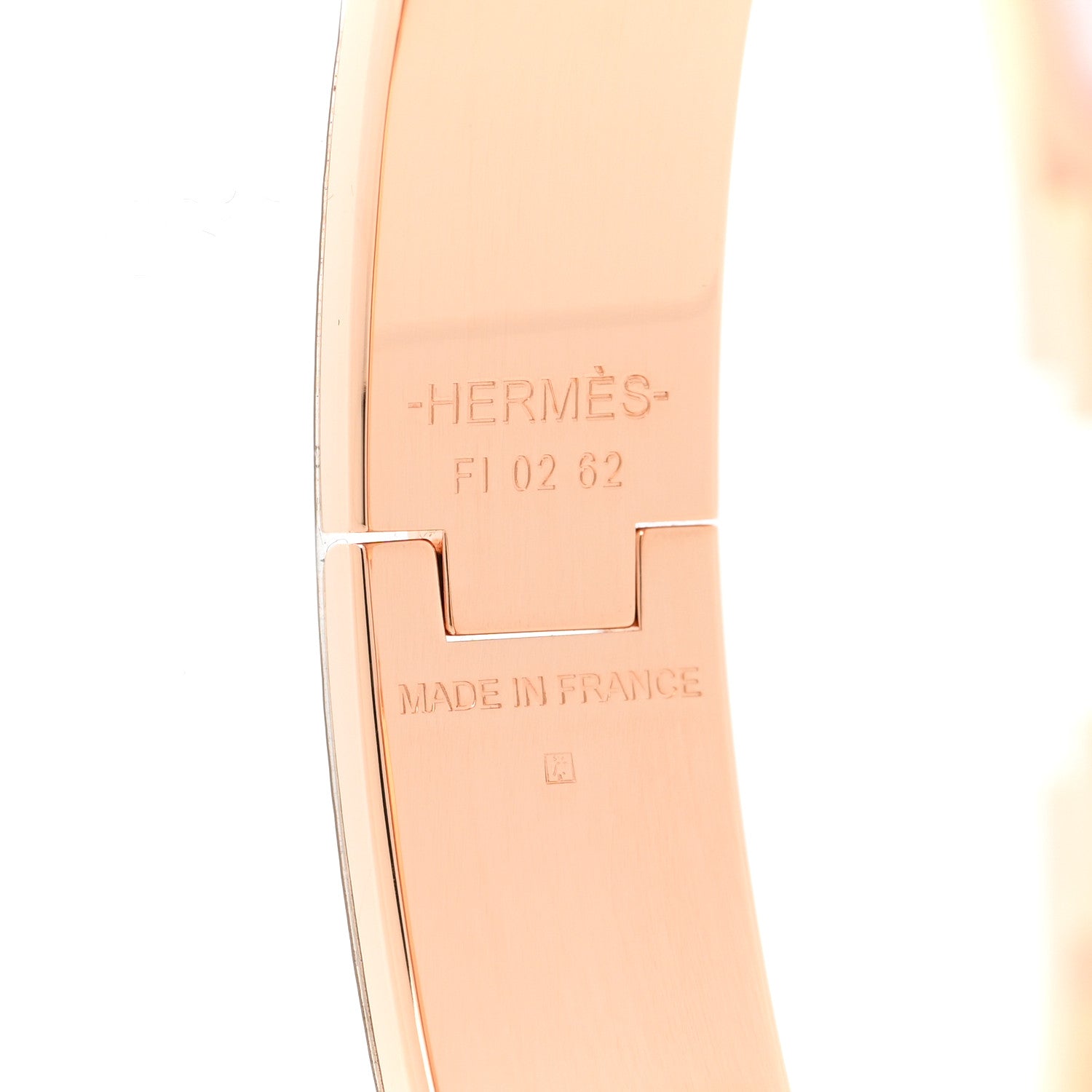 Hermes Enamel Narrow Clic Clac H Bracelet PM Rose Candeur 5 of 5