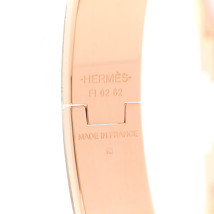 Hermes Enamel Narrow Clic Clac H Bracelet PM Rose Candeur 5 of 5