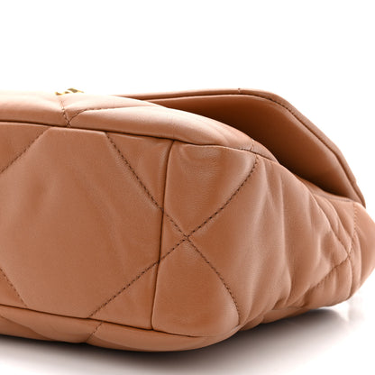 Chanel Lambskin Quilted Medium Chanel 19 Flap Brown 10 of 11