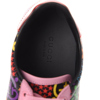 Gucci GG Supreme Monogram Psychedelic Womens Ace Sneakers 36 Black Multicolor Sugar Pink 6 of 8
