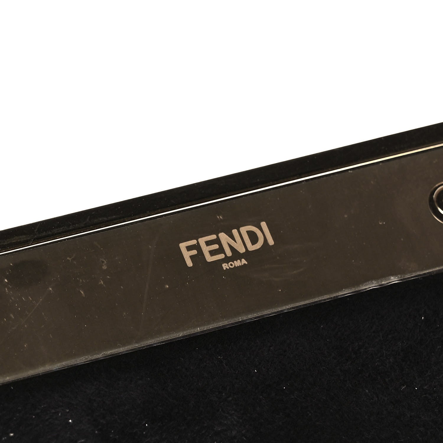 Fendi Velvet Karung Small Fendi First Black 8 of 11
