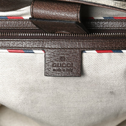 Gucci Soft GG Supreme Monogram Courrier Medium Crossbody Tote Beige New Acero 6 of 13