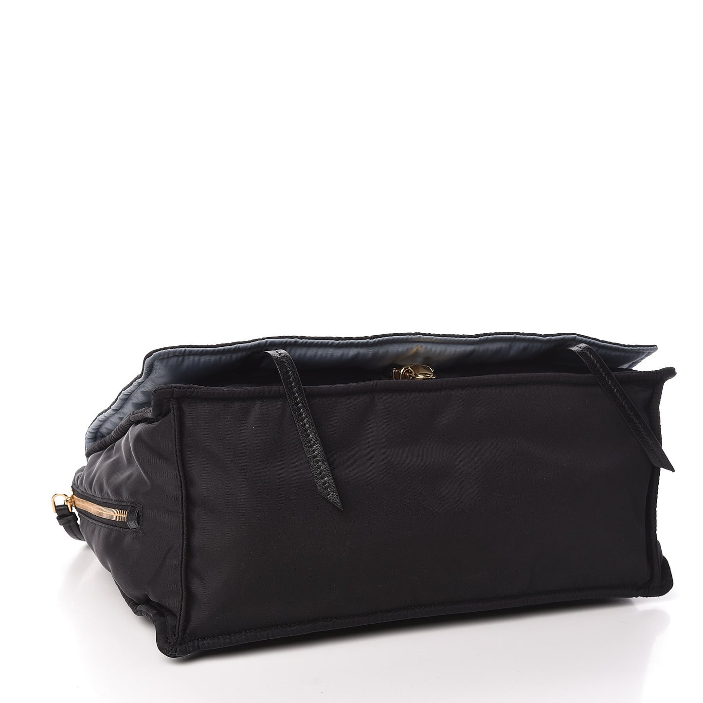 Tessuto Nylon Etiquette Flap Black Soleil