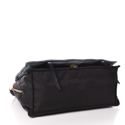 Prada Tessuto Nylon Etiquette Flap Black Soleil 5 of 12