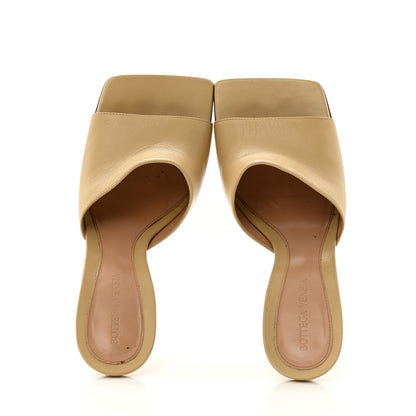 Bottega Veneta Lambskin Stretch Mule Sandals 39.5 Nude 2 of 9