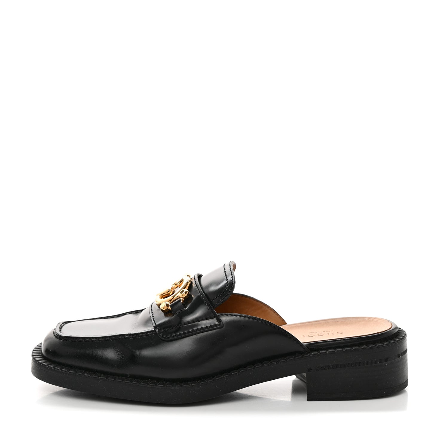 Spice Lux Womens Interlocking G Slippers 39 Black