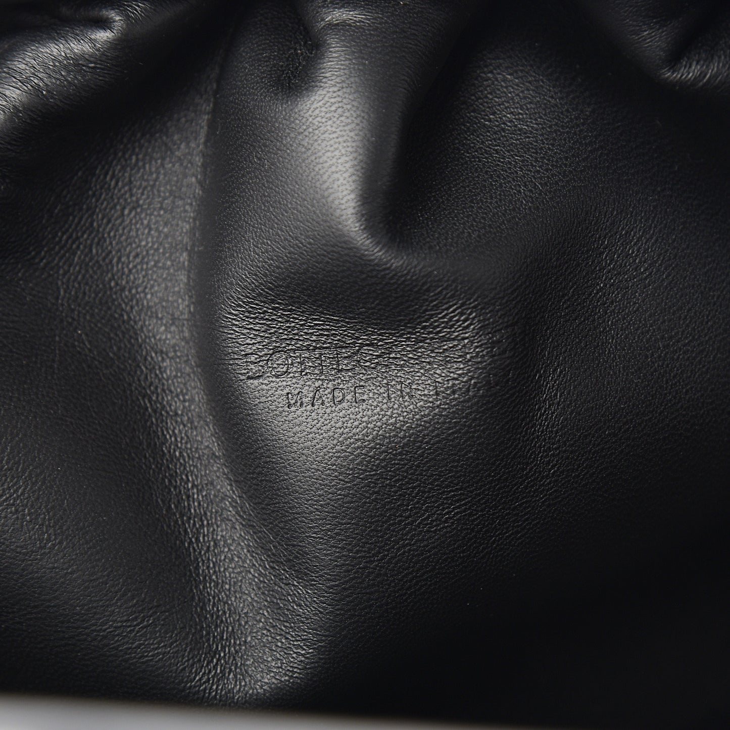 Nappa Maxi Intreccio The Pouch Oversized Clutch Black