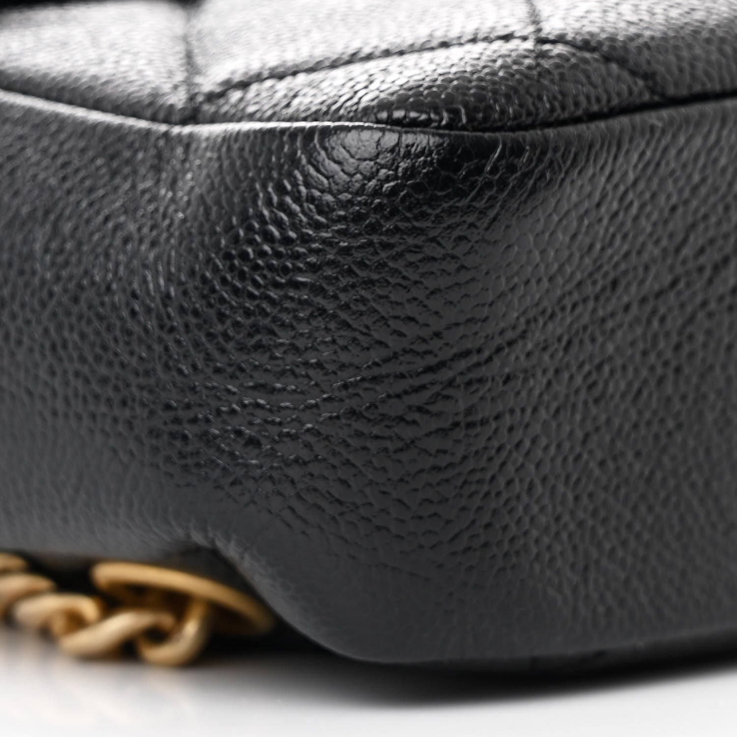Chanel Shiny Caviar Quilted Chain Melody Backpack Black 9 of 11