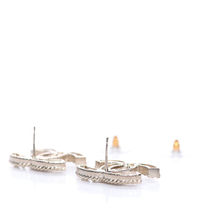 Chanel Pearl Crystal April In Paris CC Earrings Light Gold 4 of 5
