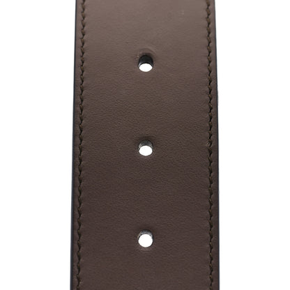 Gucci GG Supreme Monogram Matte Plutone Calfskin Double G 40mm Belt 70 28 Beige Ebony New Acero 4 of 4