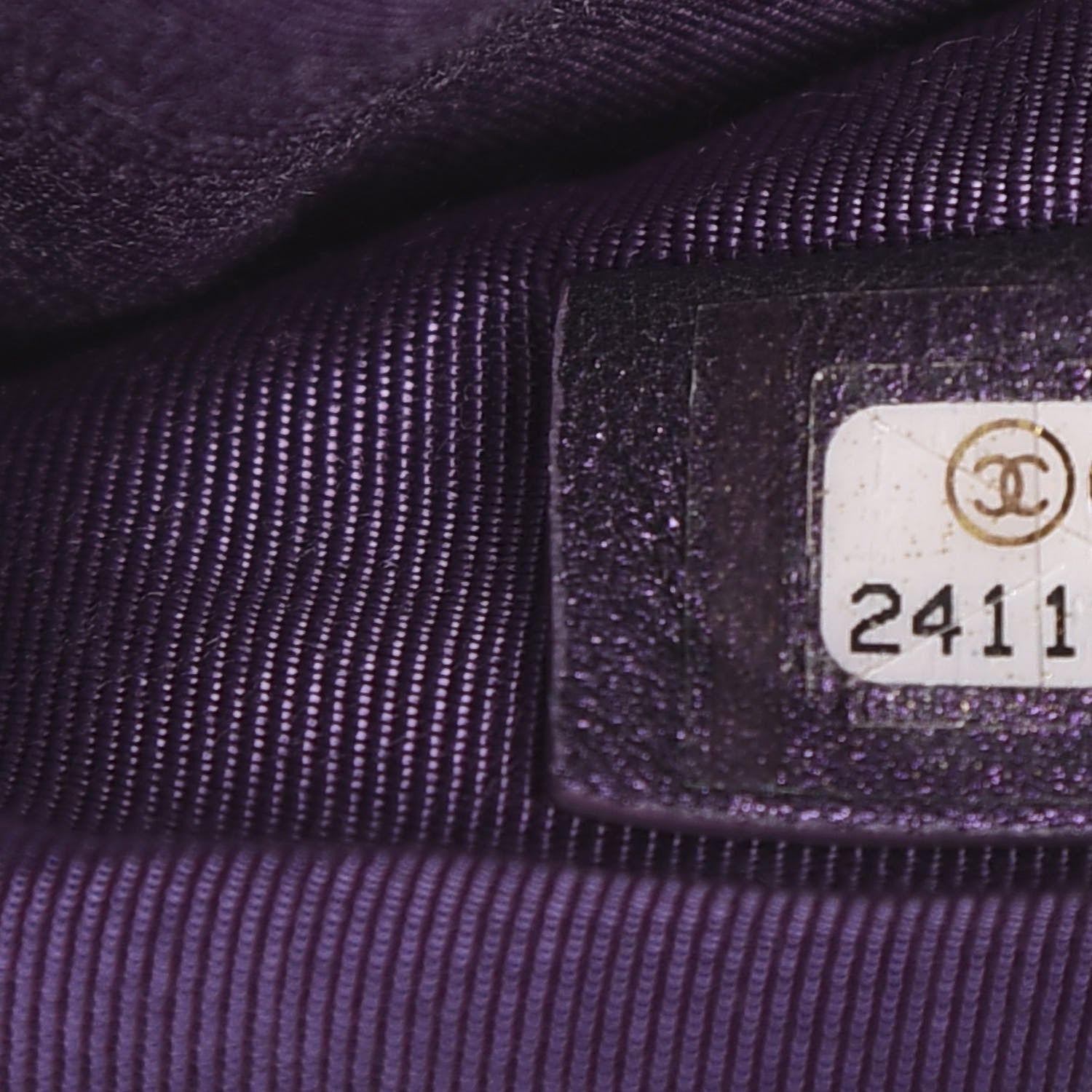 Chanel Metallic Lambskin Quilted Medium Cosmetic Case Purple 6 of 7