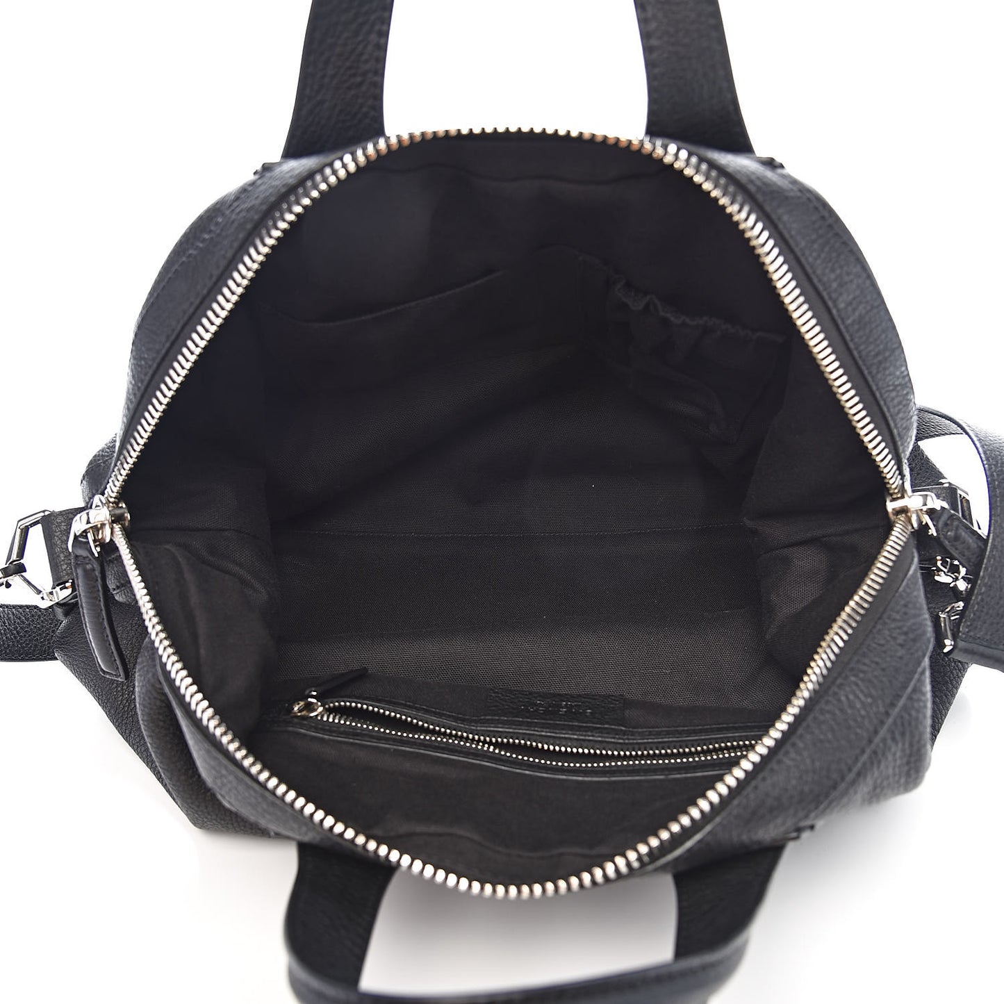Waxy Grained Calfskin Medium Nightingale Black