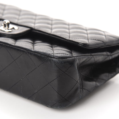 Chanel Lambskin Quilted Medium Double Flap Black 7 of 12