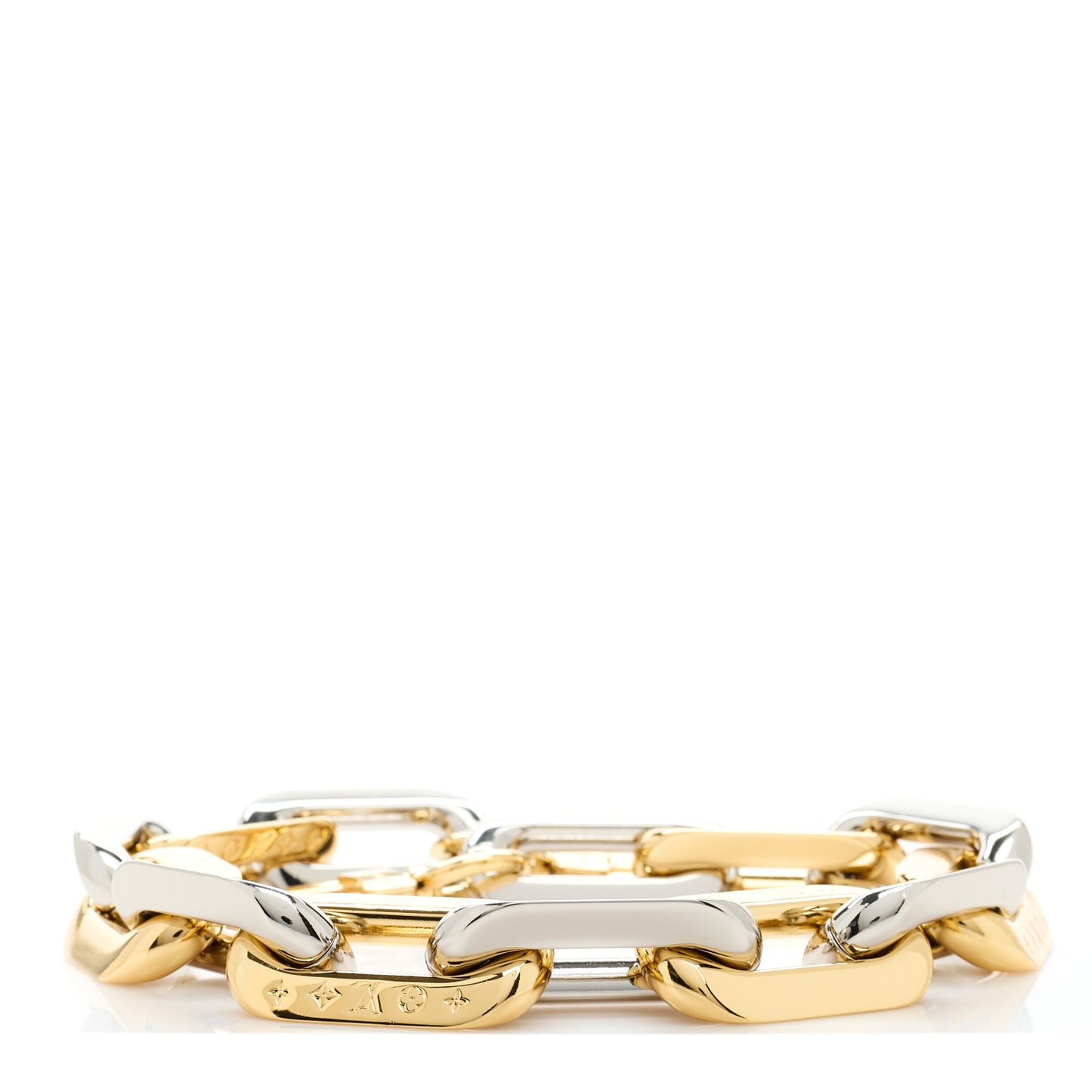 Metal Coussin Chain Strap Silver Gold