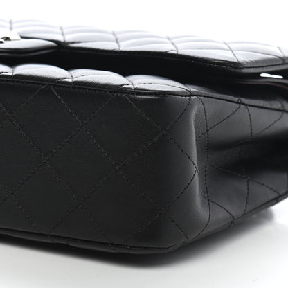 Chanel Lambskin Quilted Medium Double Flap Black 8 of 8