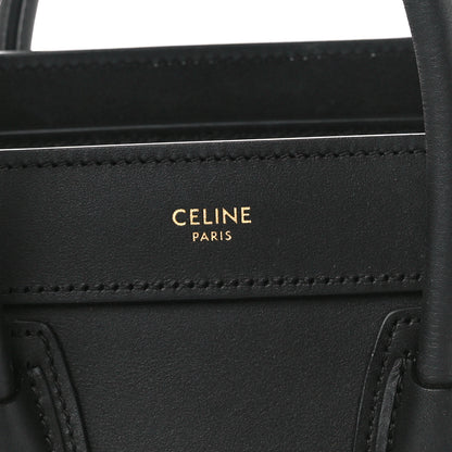 Celine Smooth Calfskin Nano Luggage Black 8 of 11