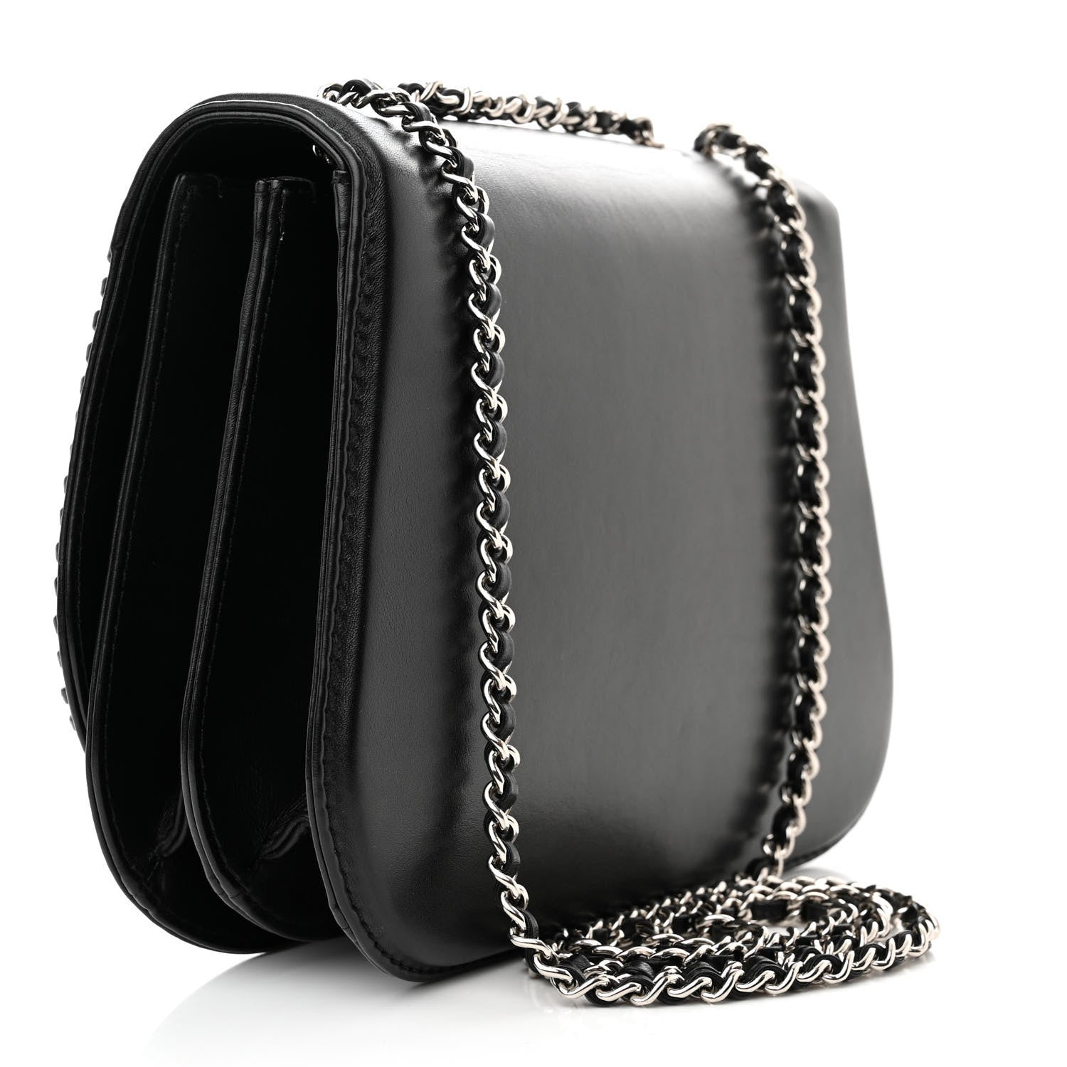 Chanel Calfskin Braided Small Chic Flap Black 3 of 10