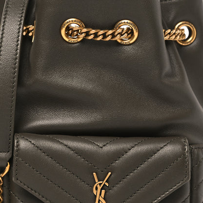 Saint Laurent Lambskin Matelasse Monogram Joe Nano Bucket Bag Light Musk 8 of 10