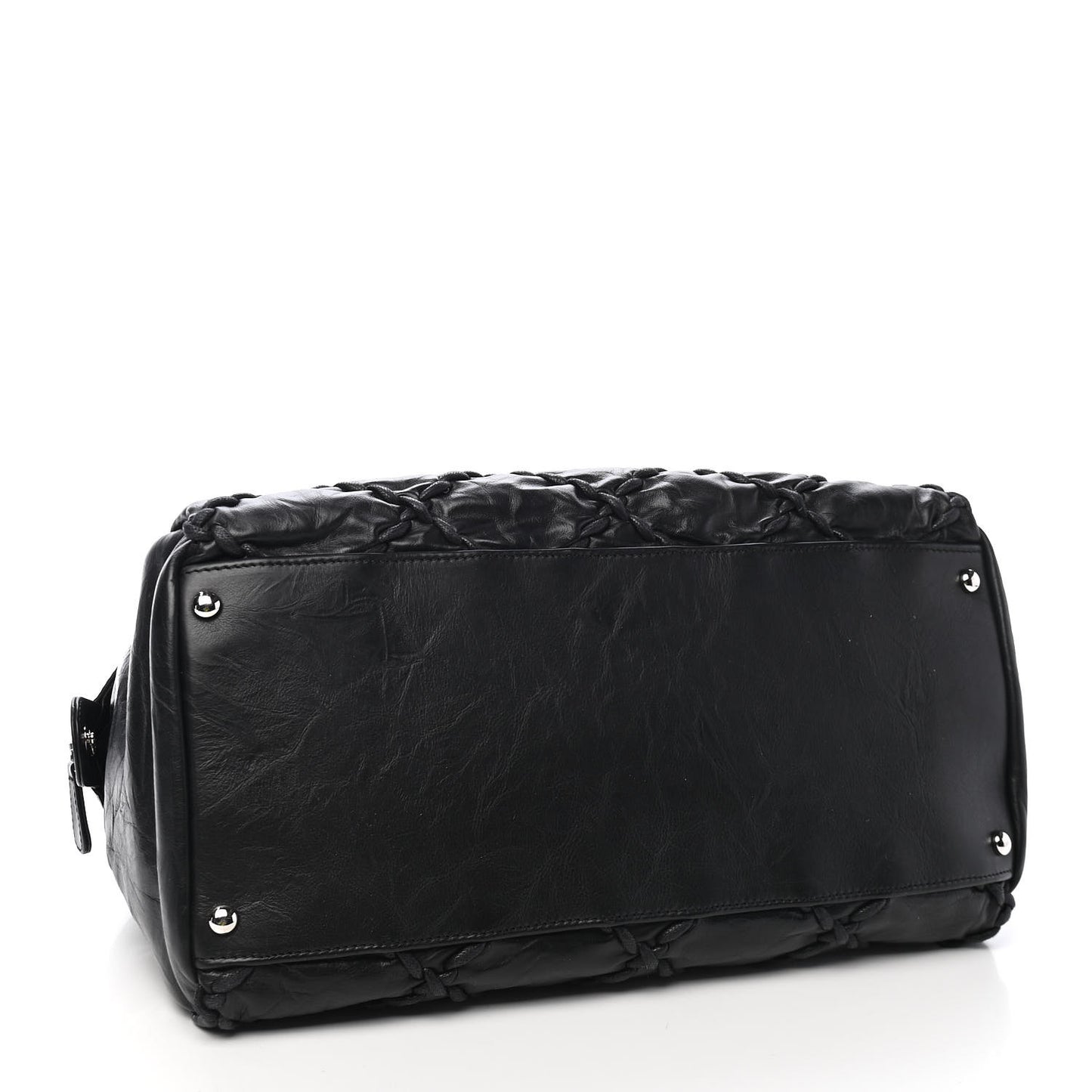 Calfskin Ultra Stitch Bowler Black
