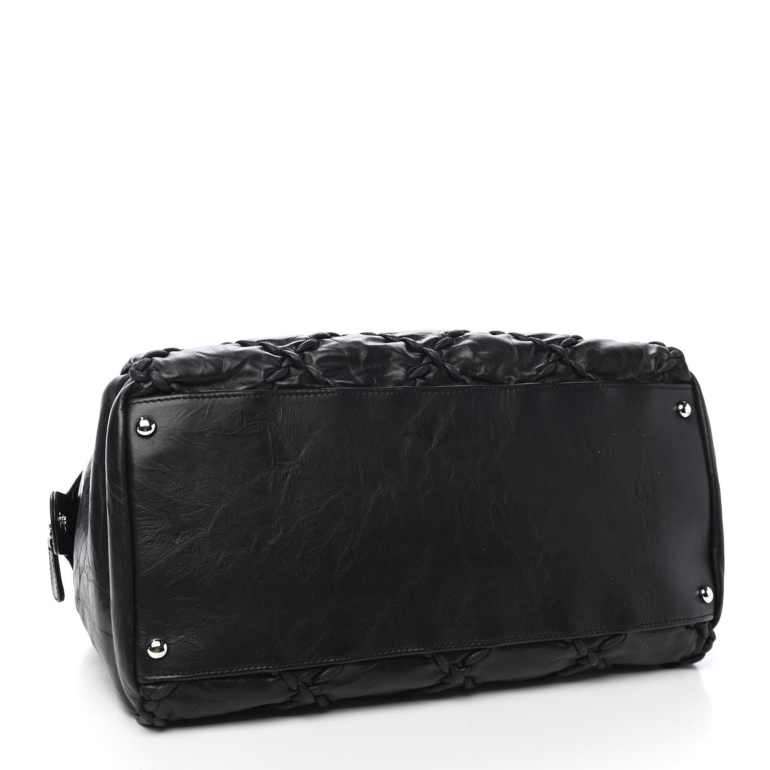 Chanel Calfskin Ultra Stitch Bowler Black 4 of 9