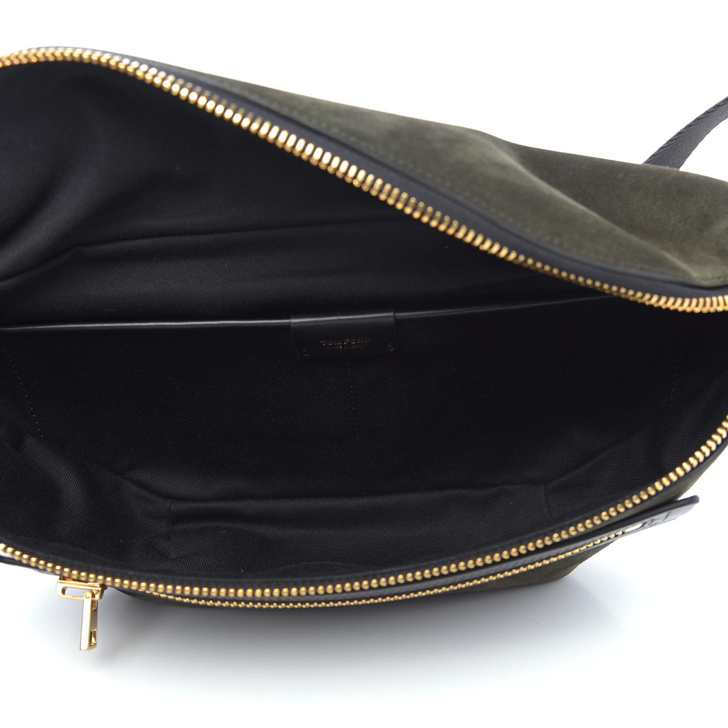 Suede Calfskin Buckley Belt Bag Derby Green