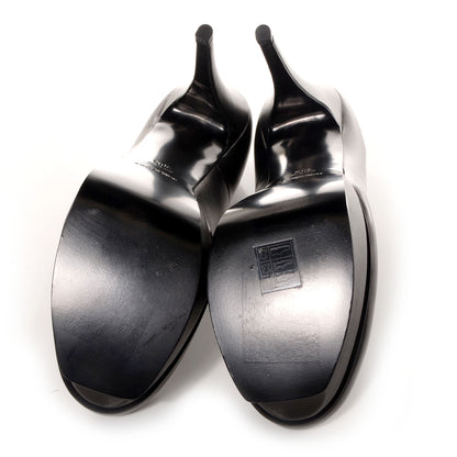 Saint Laurent Calfskin Tribute 105 Platform Pumps 40.5 Black 5 of 6