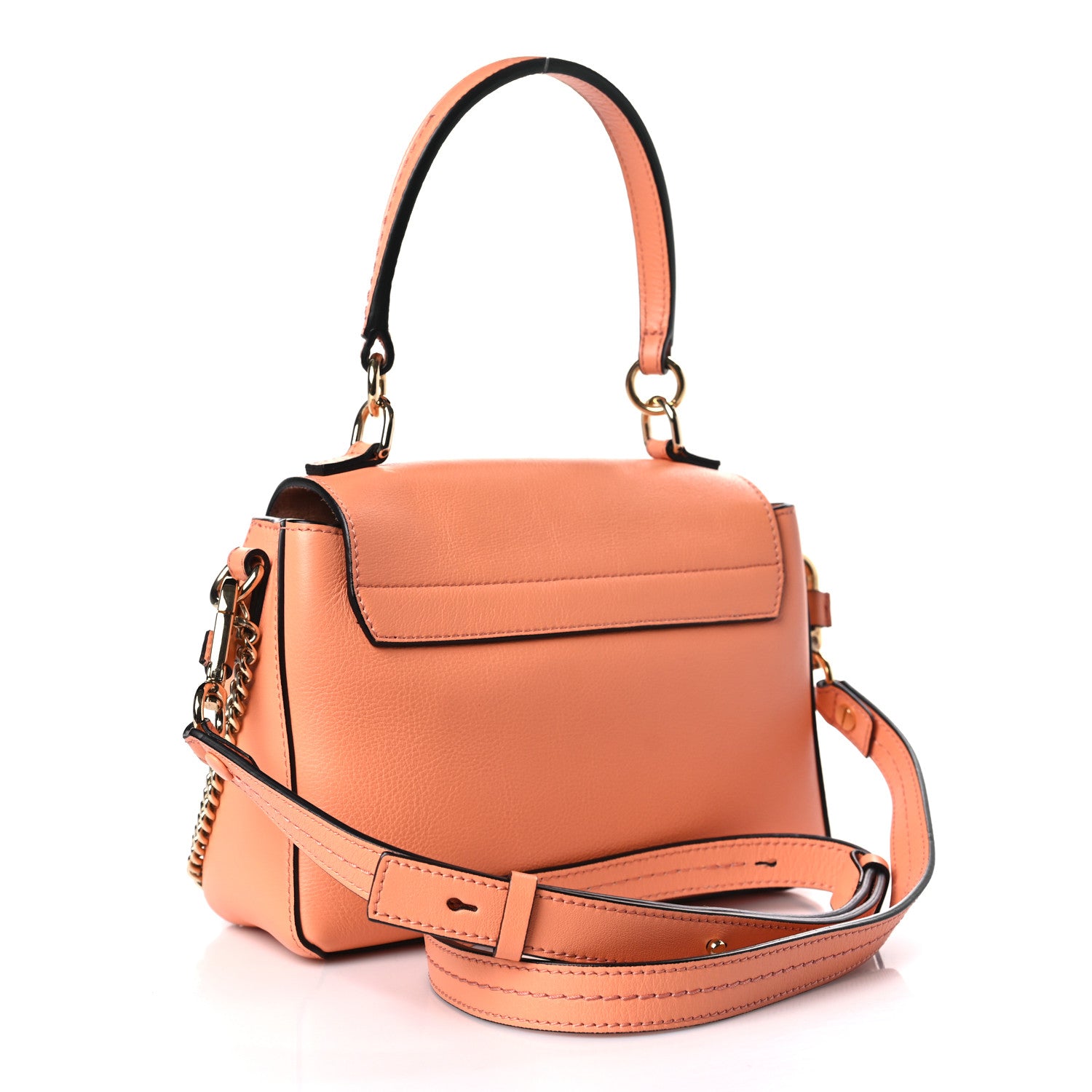 Chloe Calfskin Mini Faye Day Shoulder Bag Canyon Sunset 3 of 10