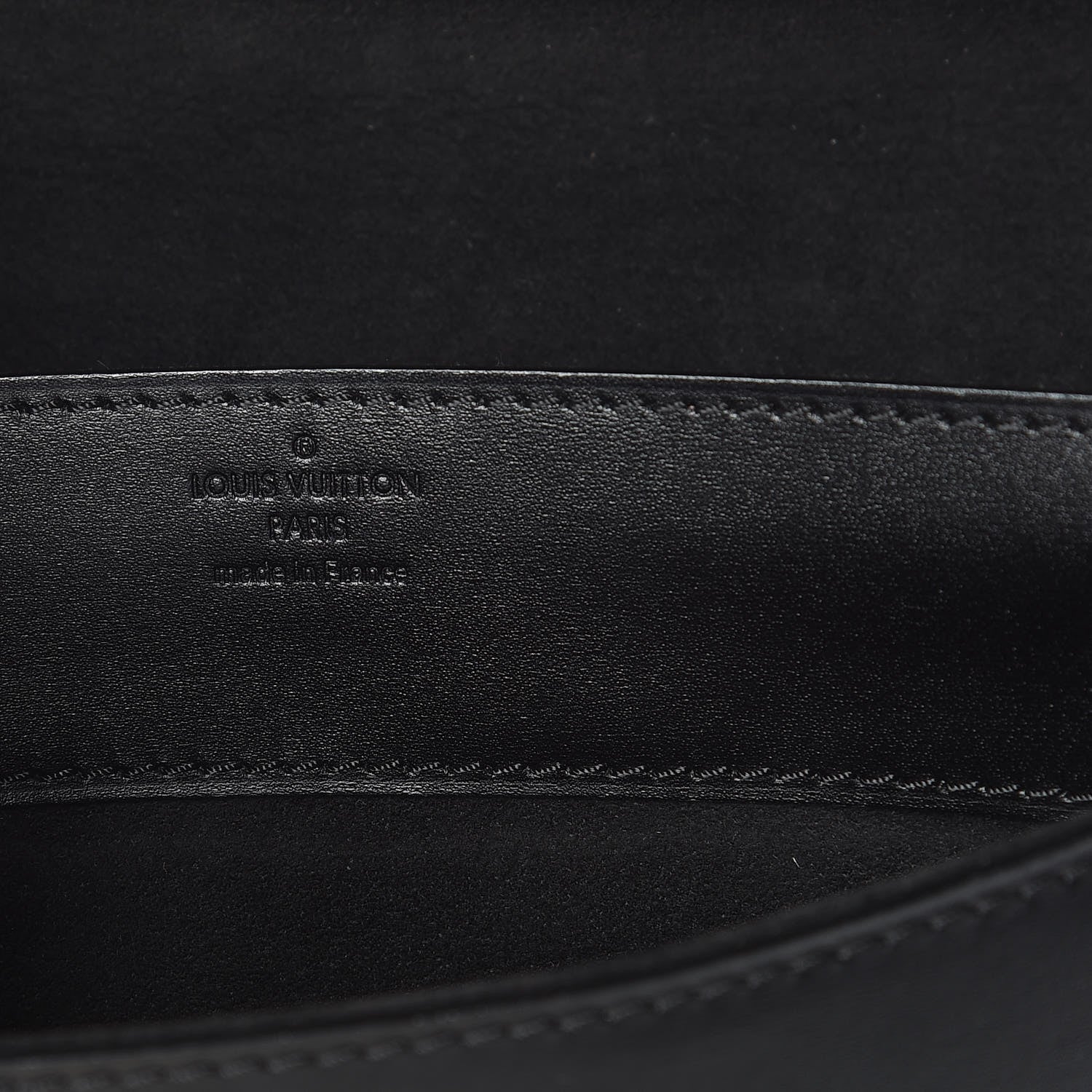 Louis Vuitton Calfskin Chain Louise GM Black 6 of 10