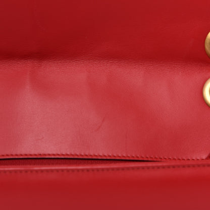 Gucci Calfskin Matelasse Large GG Marmont Shoulder Bag Hibiscus Red 10 of 15