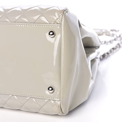 Chanel Patent Quilted Large Just Mademoiselle Bowling Bag Grey 10 of 10