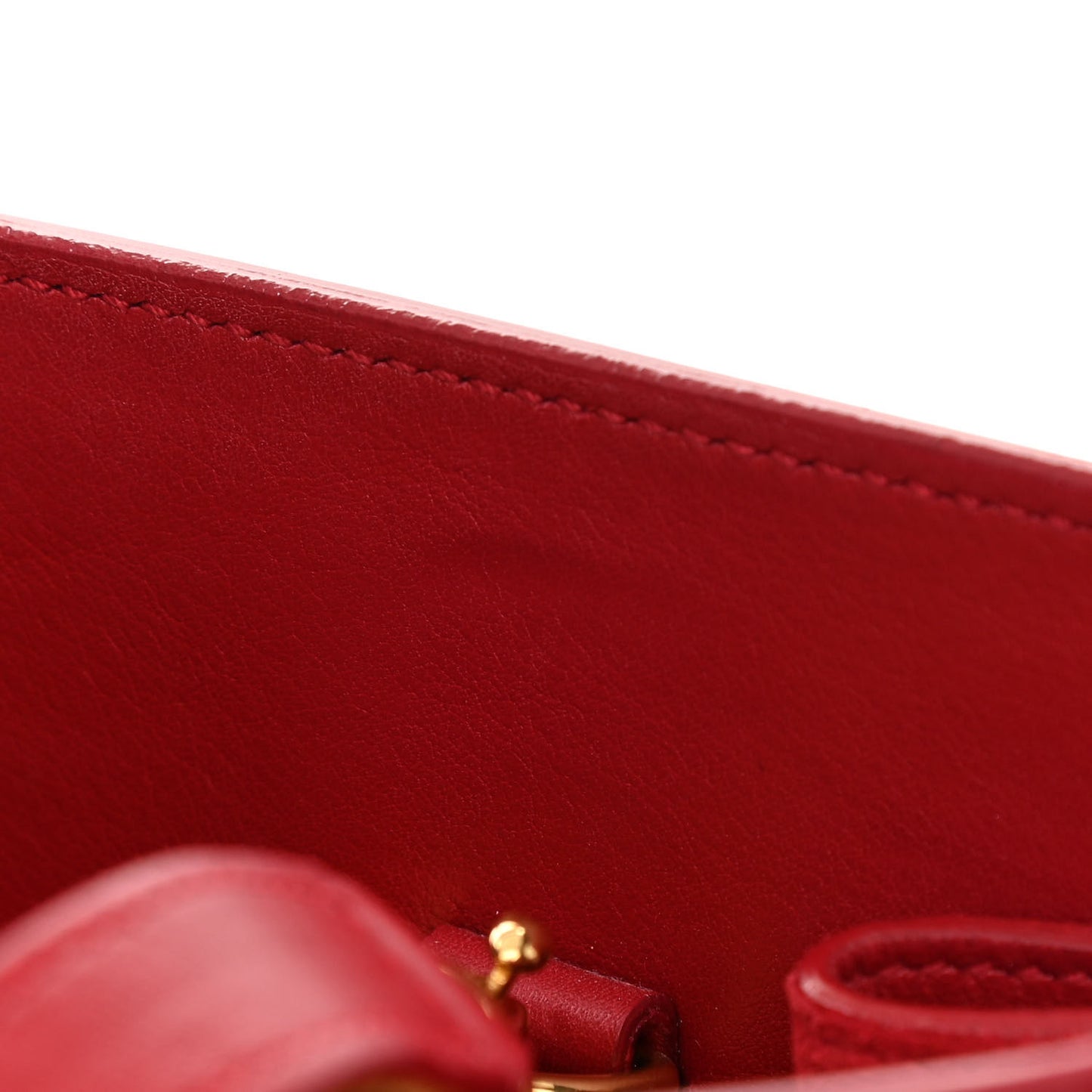 Calfskin Small Sac De Jour Lipstick Red