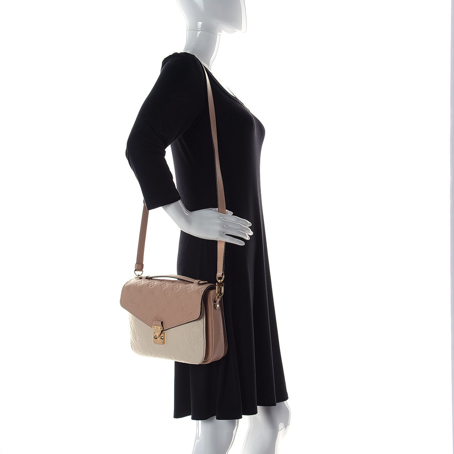 Louis Vuitton Empreinte Pochette Metis Beige Rose Creme 3 of 13