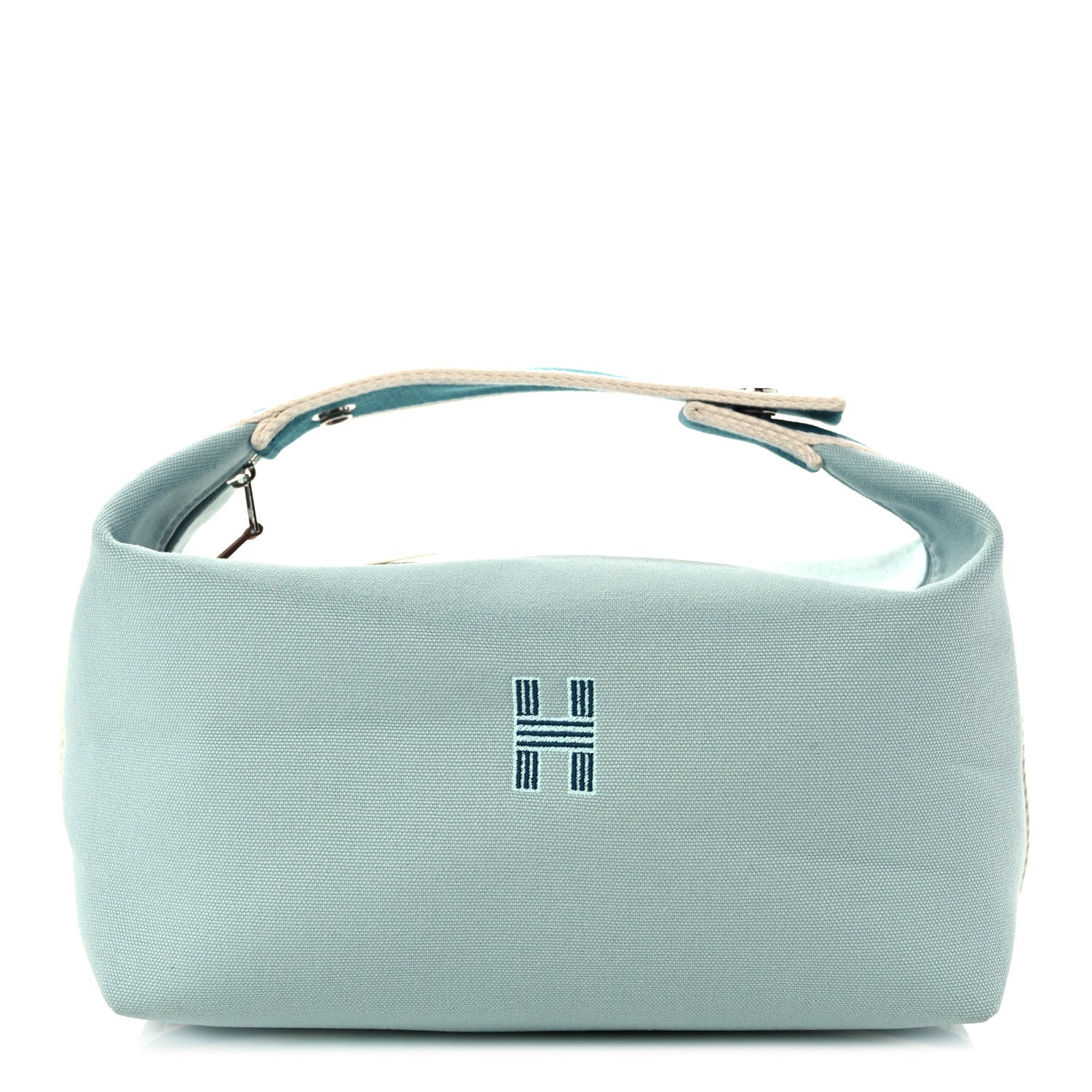 Hermes Canvas Large Bride-A-Brac Pouch Eucalyptus 1 of 12