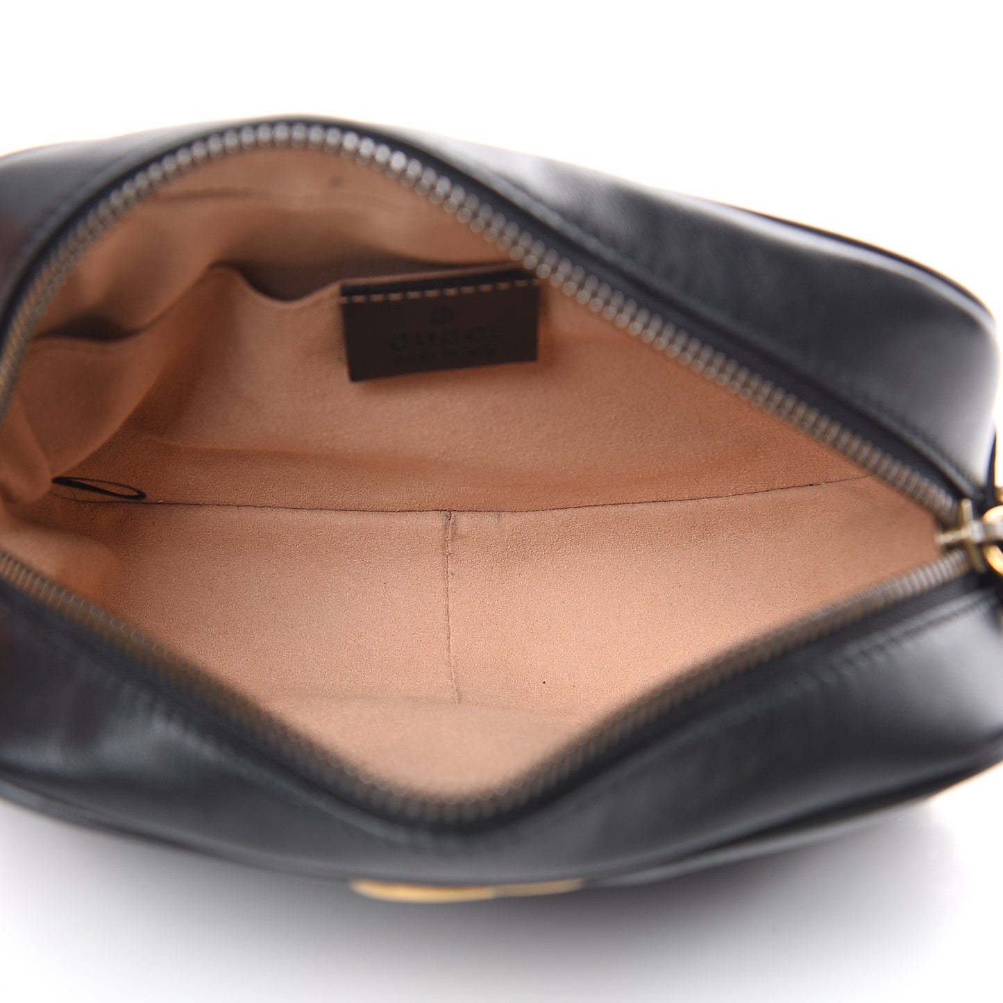 Calfskin Matelasse Mini GG Marmont Chain Shoulder Bag Black